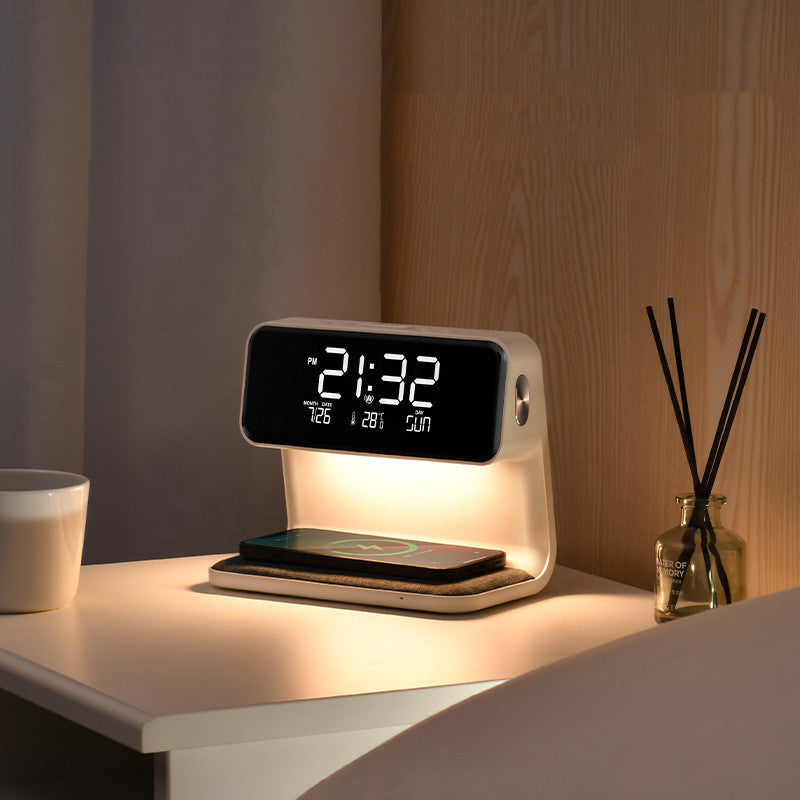 ✨ 3-in-1 Smart Bedside Lamp with Wireless Charging & Digital Alarm Clock