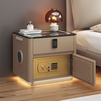 Smart Bedside Table with Safe, Wireless Integrated Charging Safe