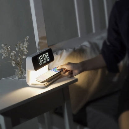 ✨ 3-in-1 Smart Bedside Lamp with Wireless Charging & Digital Alarm Clock