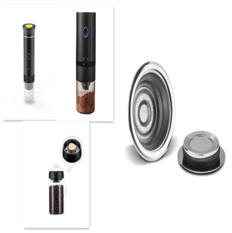 Luxury Travel Coffee Grinder & Espresso Machine