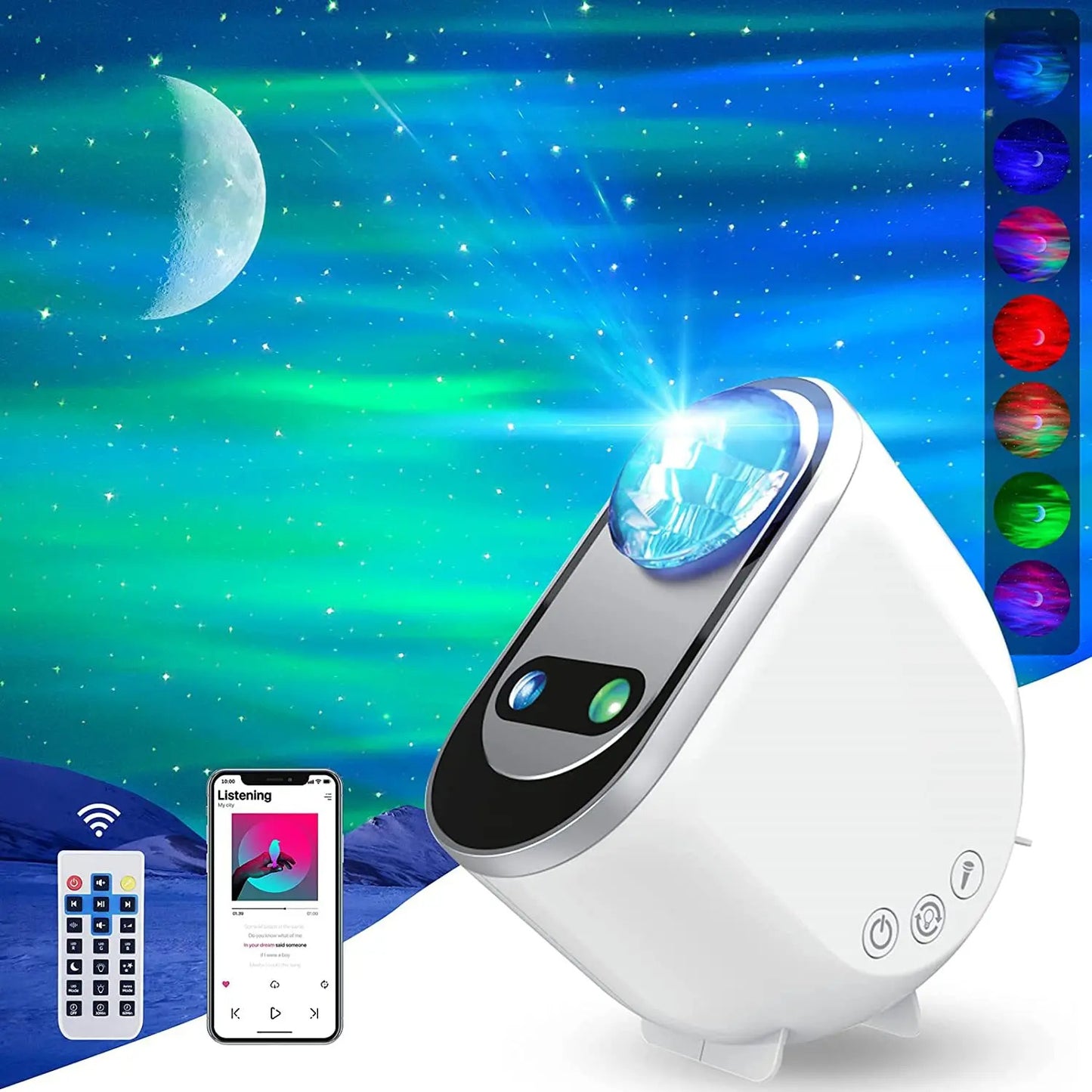Aurora Galaxy Projector – Transform Your Room Into a Magical Night Sky ✨