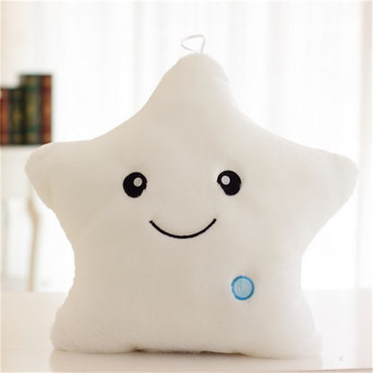 ✨ Luminous Star Pillow – Colorful LED Plush Cushion
