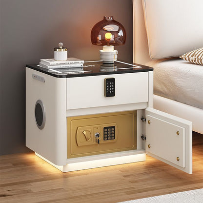 Smart Bedside Table with Safe, Wireless Integrated Charging Safe