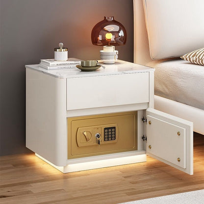 Smart Bedside Table with Safe, Wireless Integrated Charging Safe