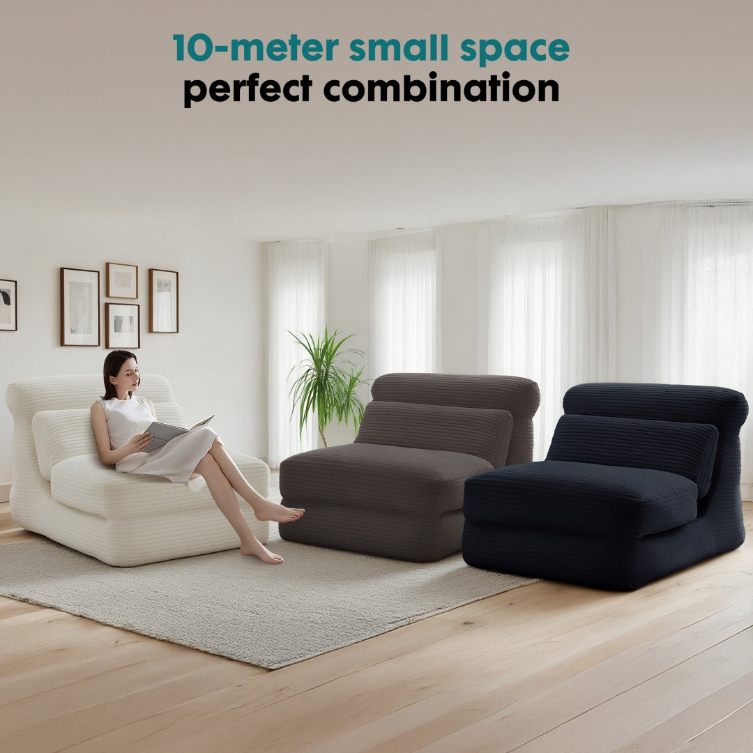 Folding Sofa Bed Chair – Modern Convertible Lounger with Back Support