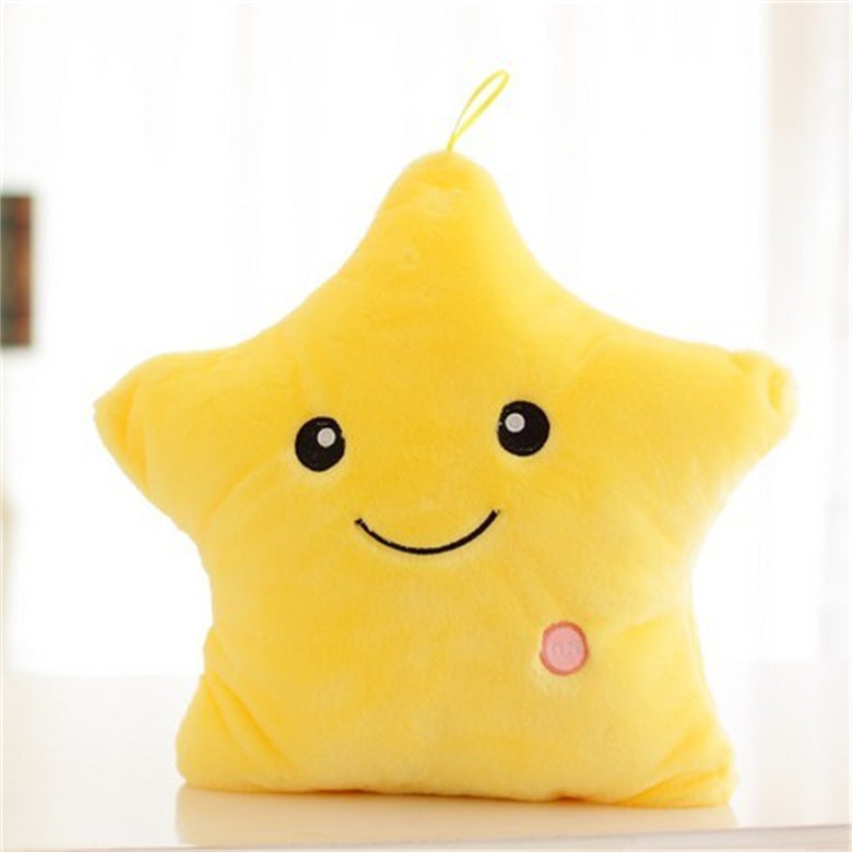 ✨ Luminous Star Pillow – Colorful LED Plush Cushion