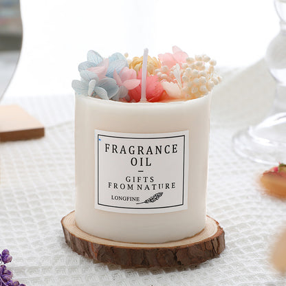 Romantic Dried Flower Aromatherapy Candle