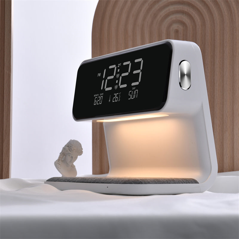 ✨ 3-in-1 Smart Bedside Lamp with Wireless Charging & Digital Alarm Clock