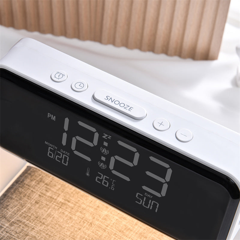 ✨ 3-in-1 Smart Bedside Lamp with Wireless Charging & Digital Alarm Clock