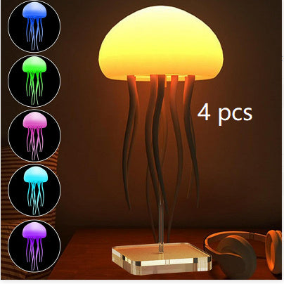 Jellyfish Mood Lamp LED Night Light – Portable Bedside & Desk Decor