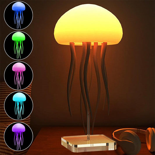 Jellyfish Mood Lamp LED Night Light – Portable Bedside & Desk Decor