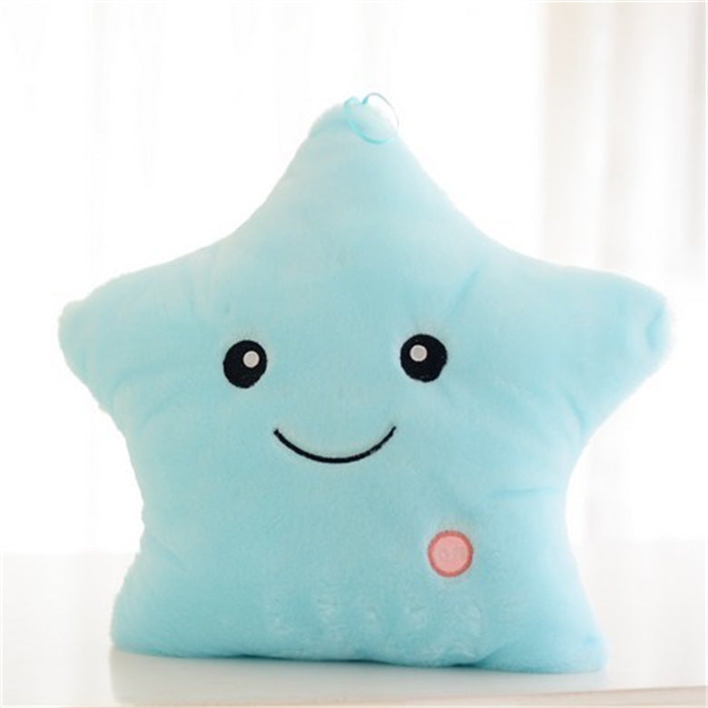 ✨ Luminous Star Pillow – Colorful LED Plush Cushion