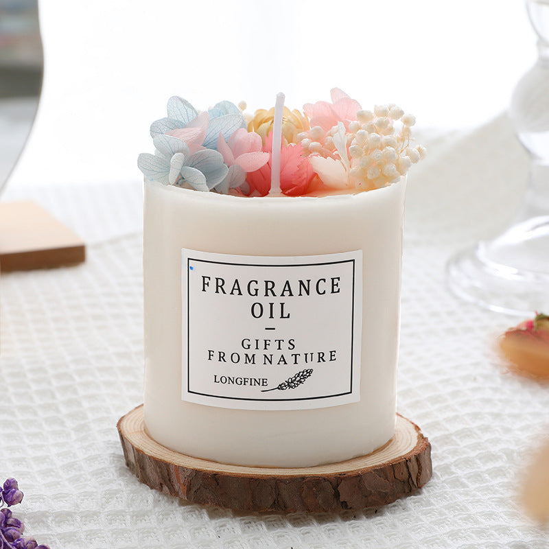 Romantic Dried Flower Aromatherapy Candle