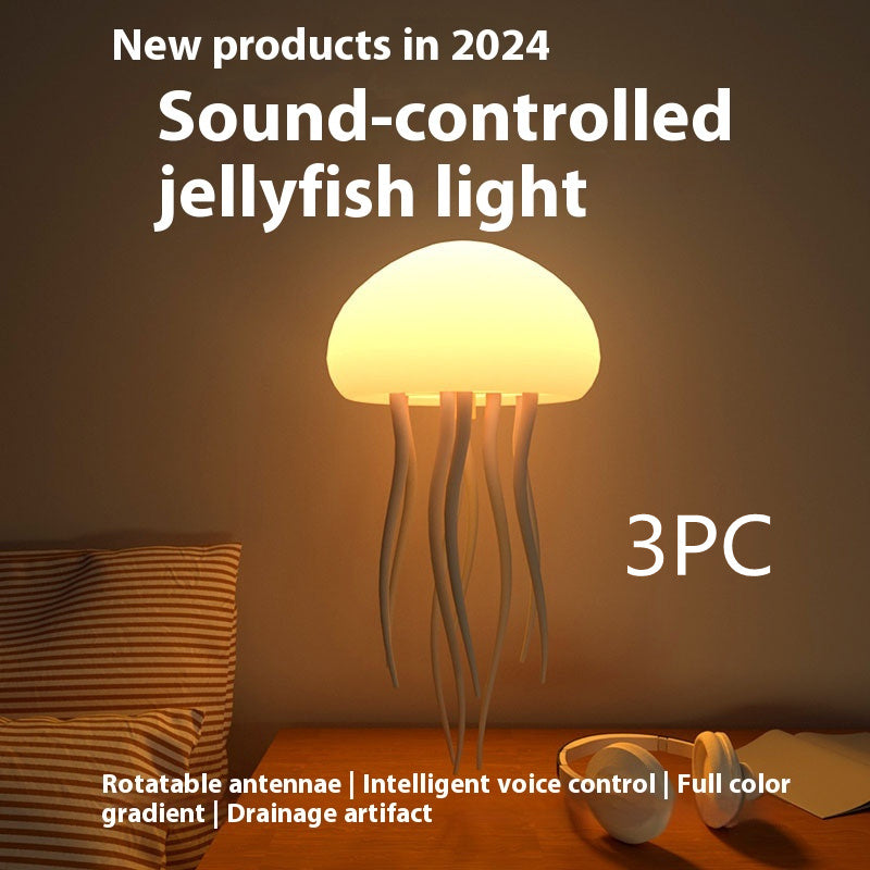 Jellyfish Mood Lamp LED Night Light – Portable Bedside & Desk Decor