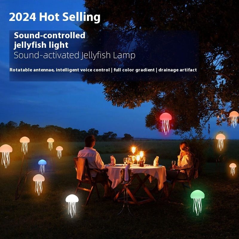 Jellyfish Mood Lamp LED Night Light – Portable Bedside & Desk Decor