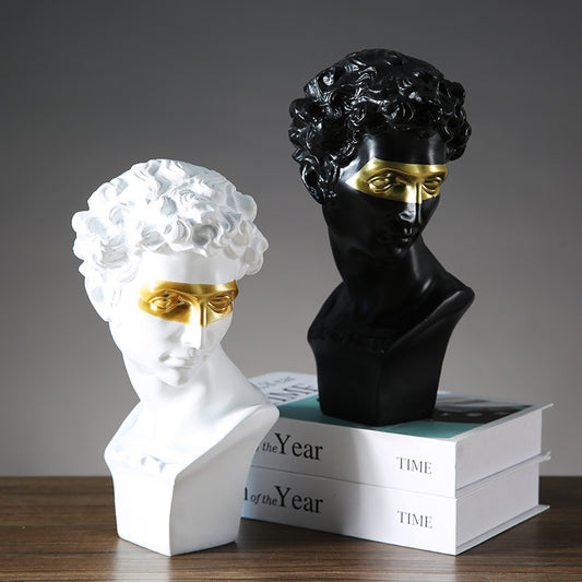 David Greek Sculpture Home Décor Bust – Modern Artistic Statue