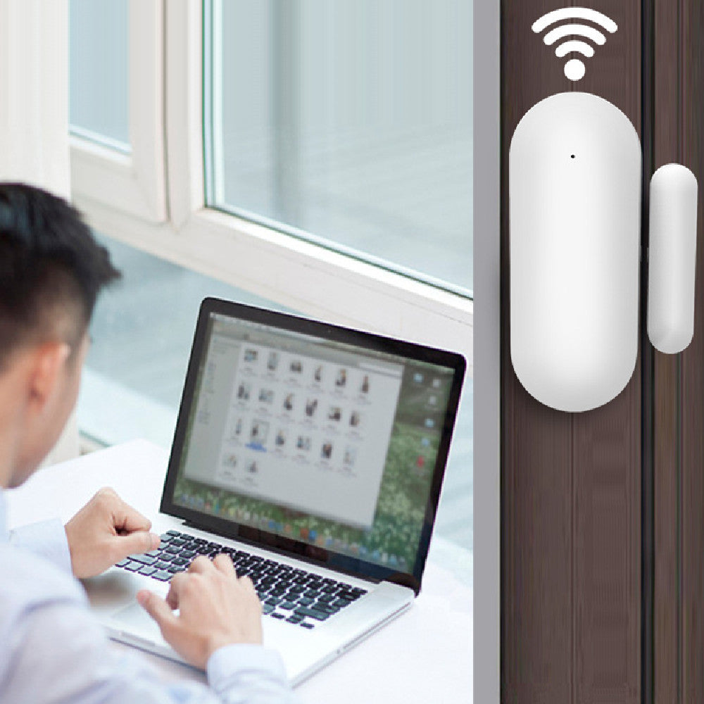 Tuya WiFi Smart Door Sensor – Smart Home Anti-Theft Alarm with App Alerts