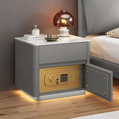Smart Bedside Table with Safe, Wireless Integrated Charging Safe