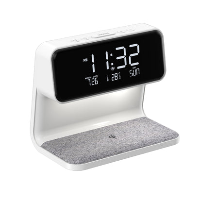 ✨ 3-in-1 Smart Bedside Lamp with Wireless Charging & Digital Alarm Clock