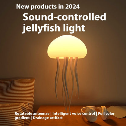 Jellyfish Mood Lamp LED Night Light – Portable Bedside & Desk Decor