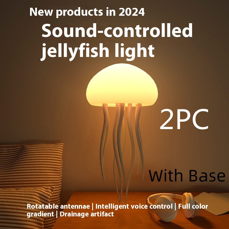 Jellyfish Mood Lamp LED Night Light – Portable Bedside & Desk Decor