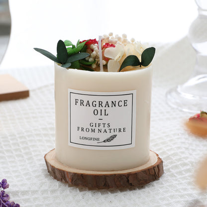 Romantic Dried Flower Aromatherapy Candle