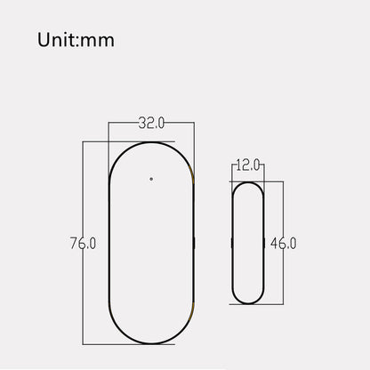 Tuya WiFi Smart Door Sensor – Smart Home Anti-Theft Alarm with App Alerts