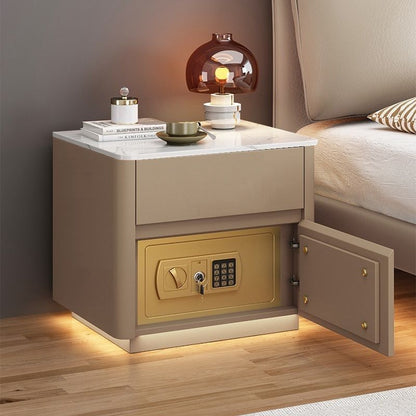Smart Bedside Table with Safe, Wireless Integrated Charging Safe
