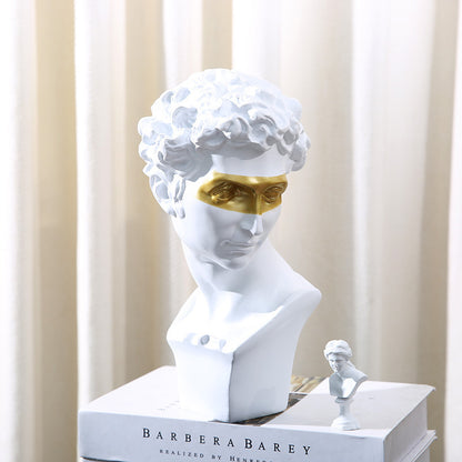 David Greek Sculpture Home Décor Bust – Modern Artistic Statue