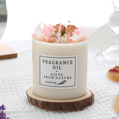 Romantic Dried Flower Aromatherapy Candle