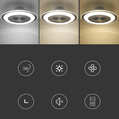 Modern LED Ceiling Fan Light with Remote Control