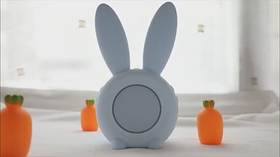LED Digital Alarm Clock Bunny Ear Electronic LED D